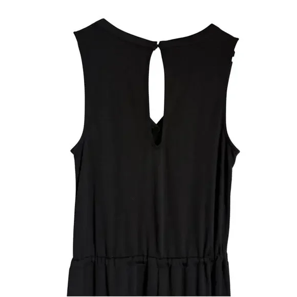 Sweaty Betty Black Cruise Wide Leg V-Neck Sleeveless Travel Jumpsuit Size XS - Picture 8 of 10
